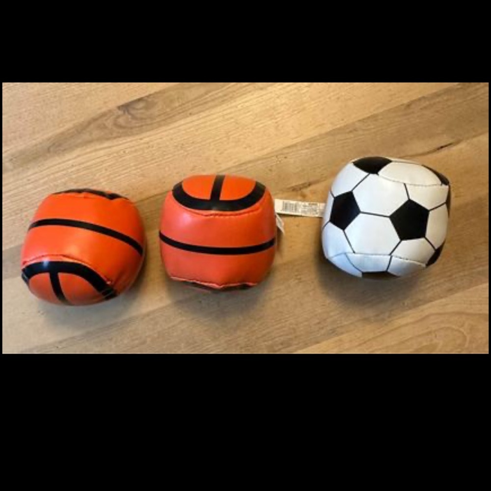 Assorted Sport Hacky Sacks Soccer Ball and Basketballs